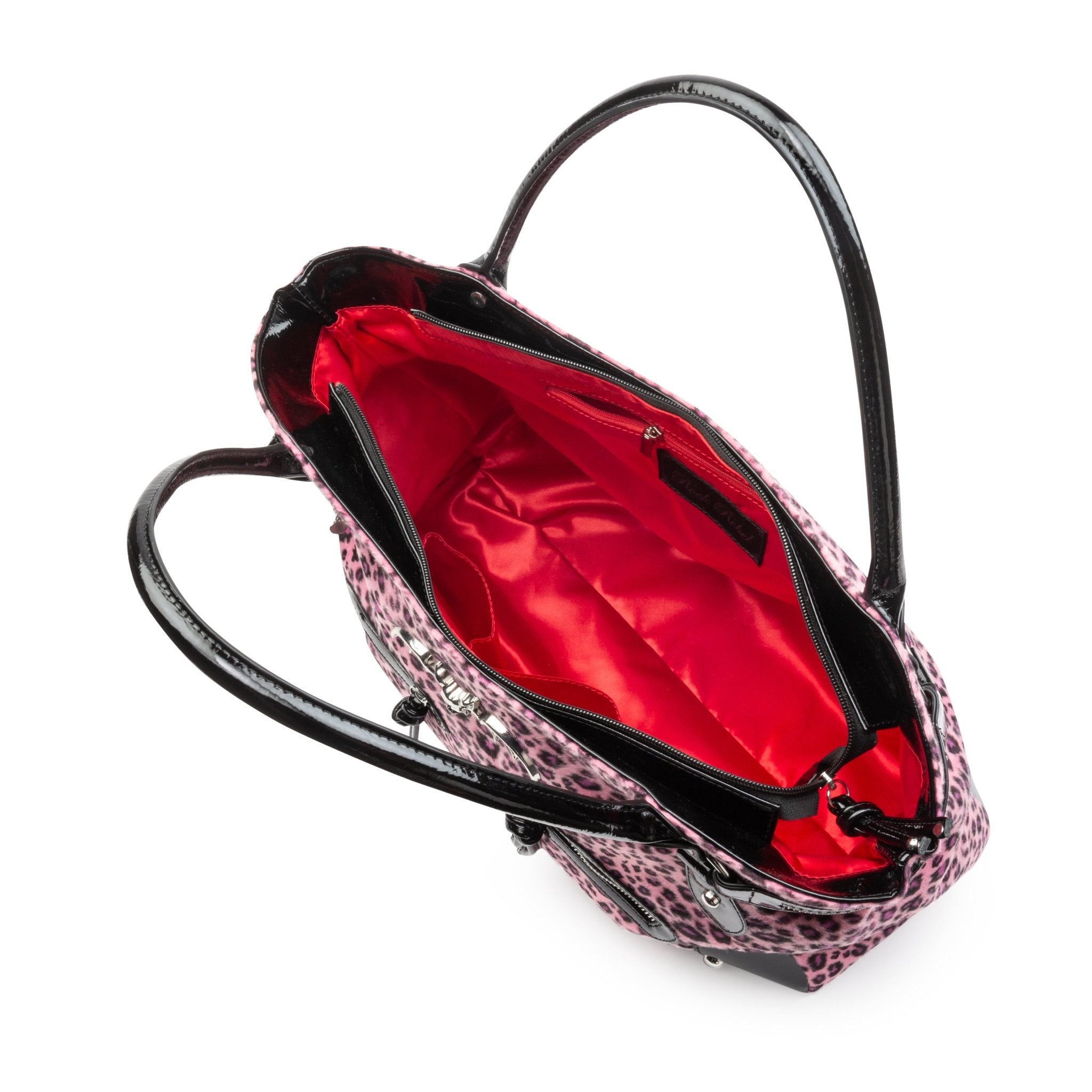 Lilith Tote Bag in Pink Leopard - Rock Rebel