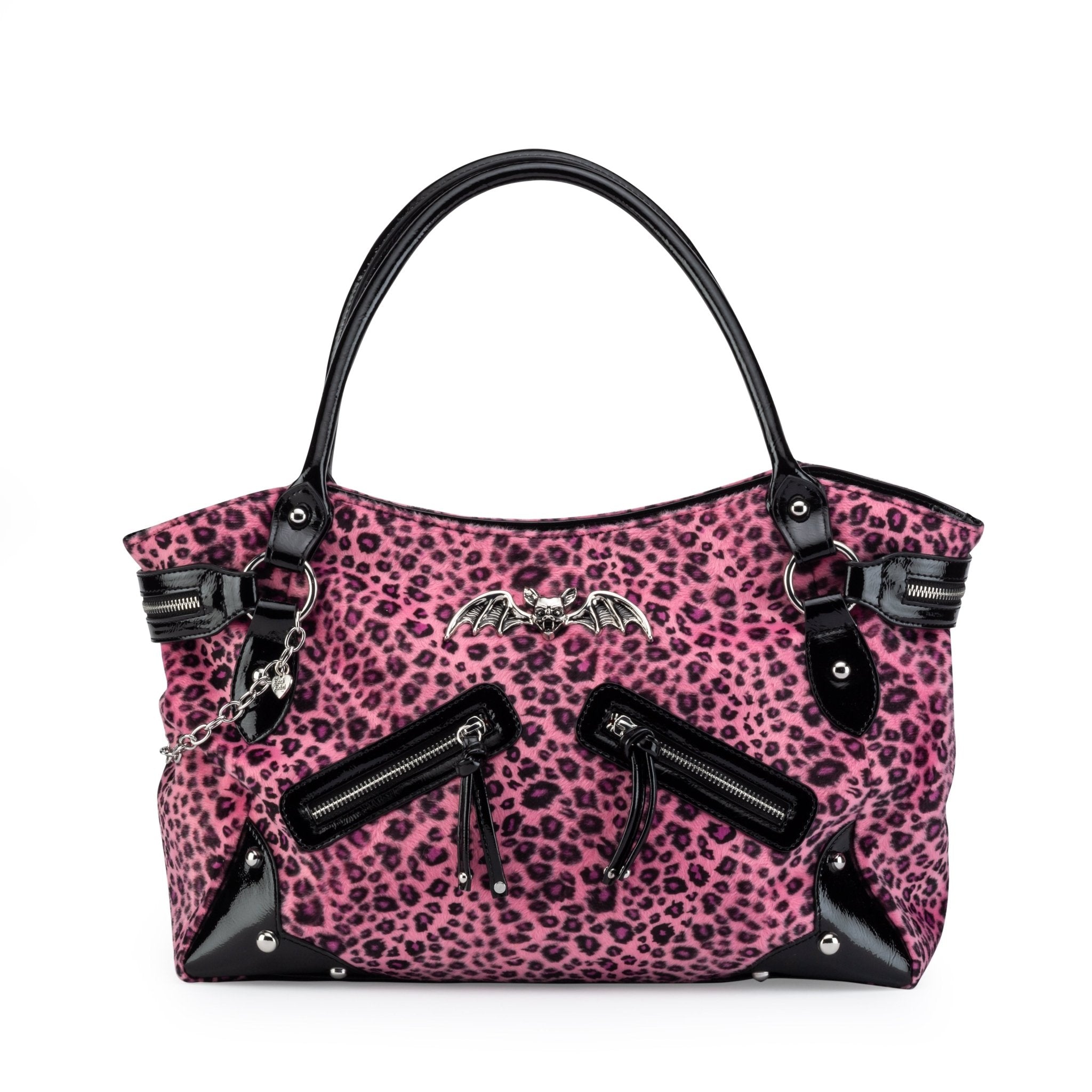Lilith Tote Bag in Pink Leopard - Rock Rebel