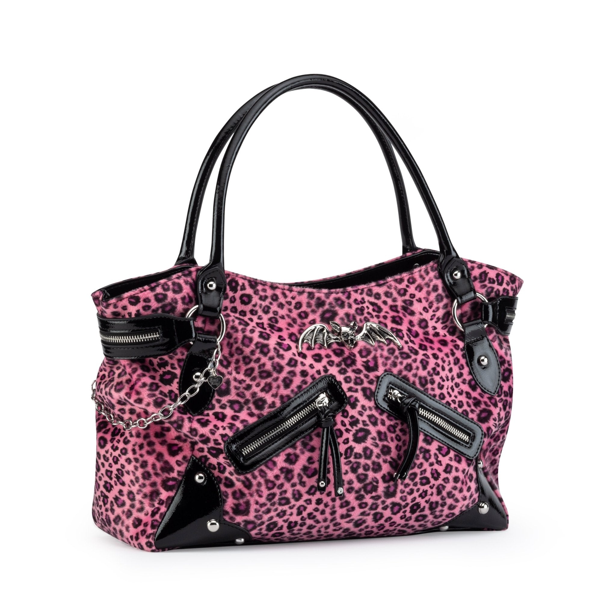 Lilith Tote Bag in Pink Leopard - Rock Rebel