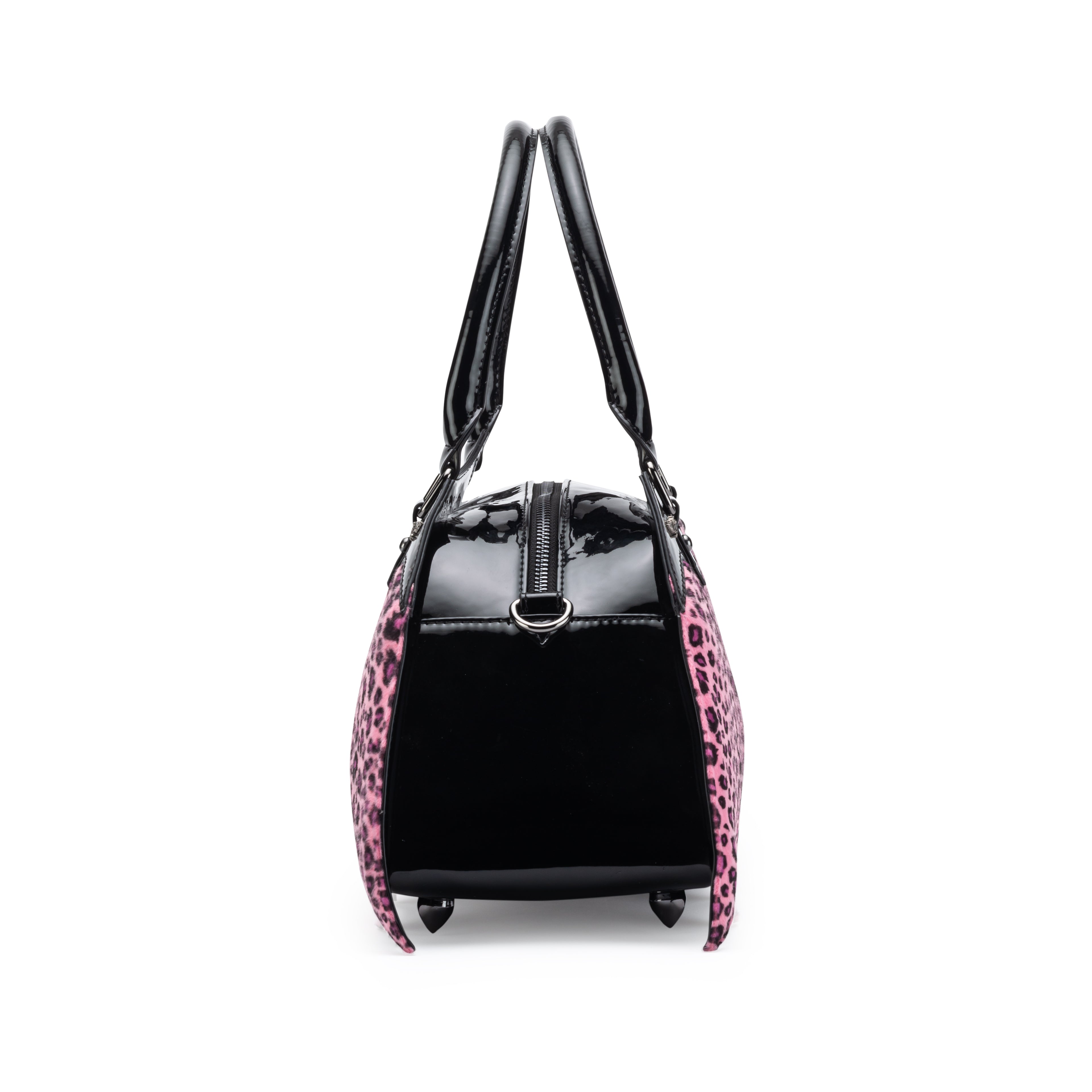 Pink Leopard Bat Handbag