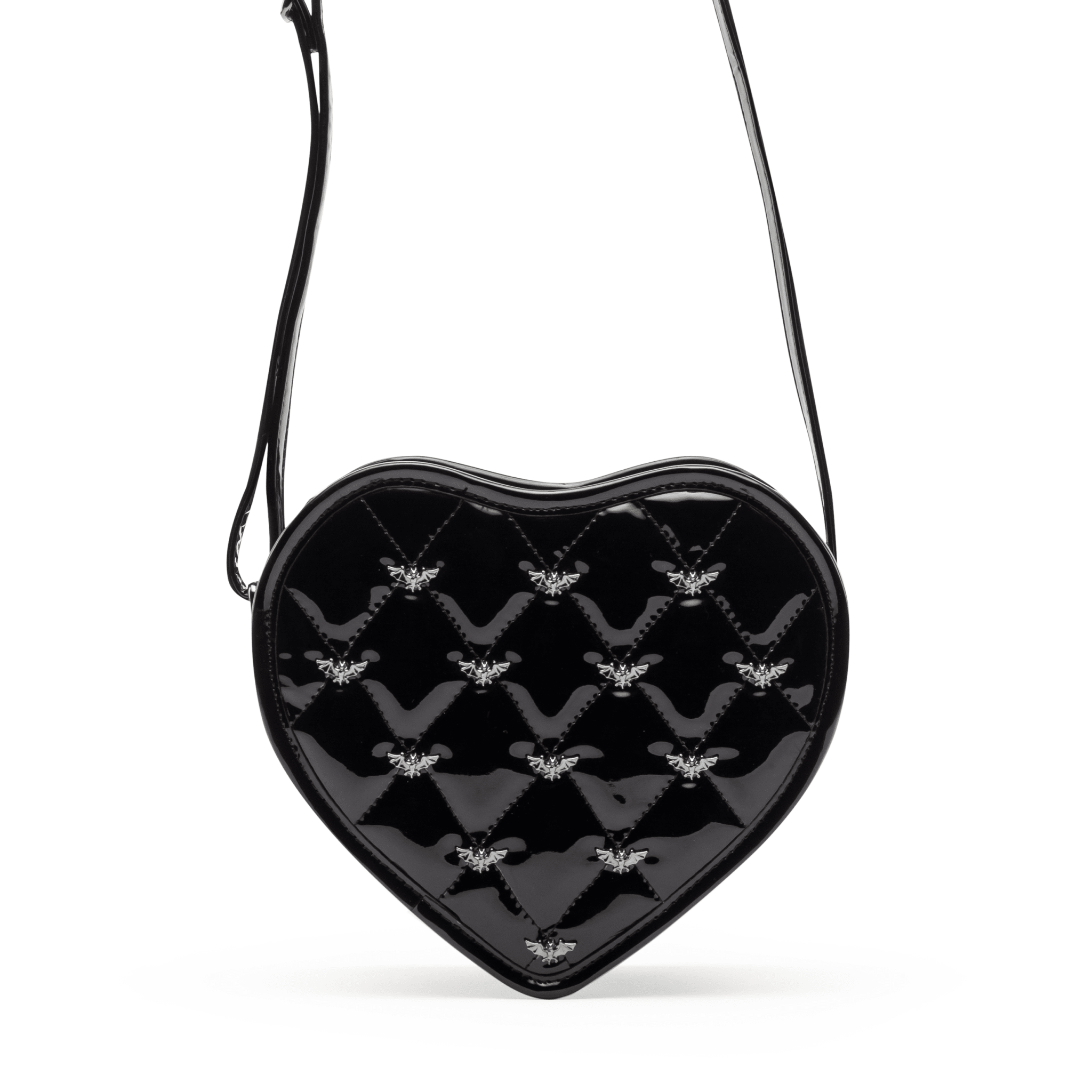 Mina Bat Studded Heart Crossbody