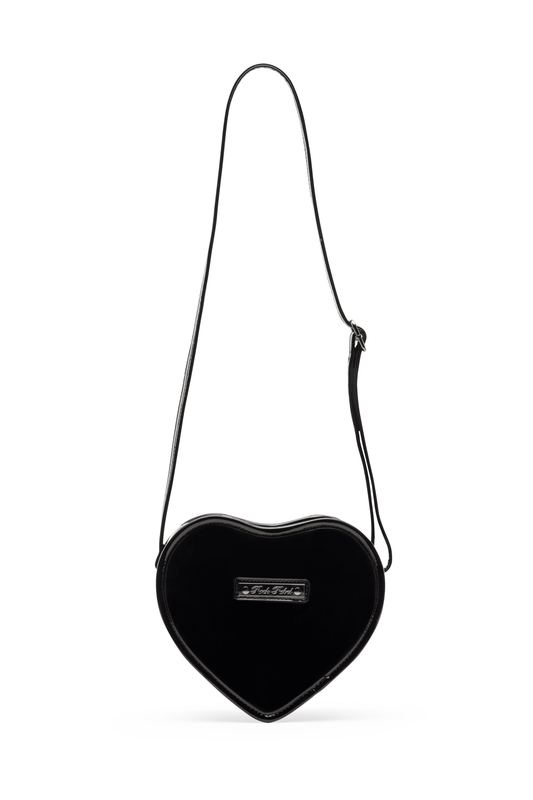 Mina Bat Studded Heart Crossbody - Rock Rebel