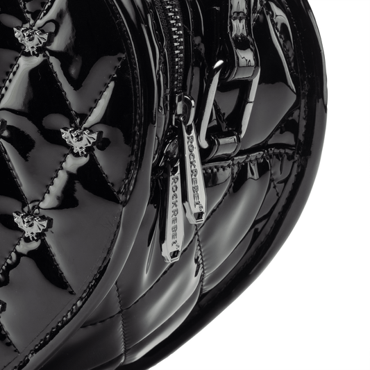 Mina Bat Studded Heart Crossbody - Rock Rebel