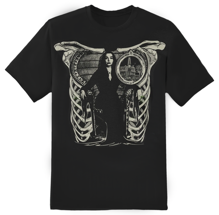 Morticia Addams Tee - Rock Rebel