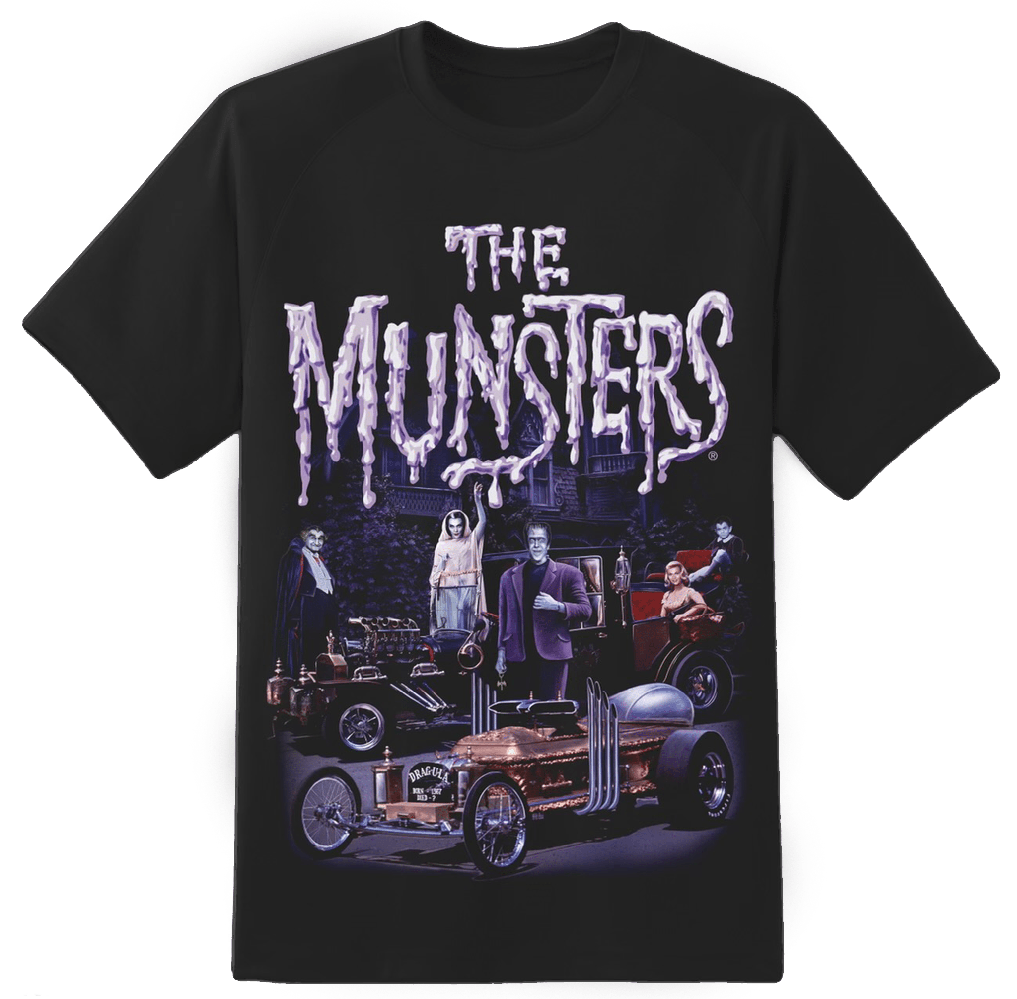 Munster's Family Cars Tee - Rock Rebel