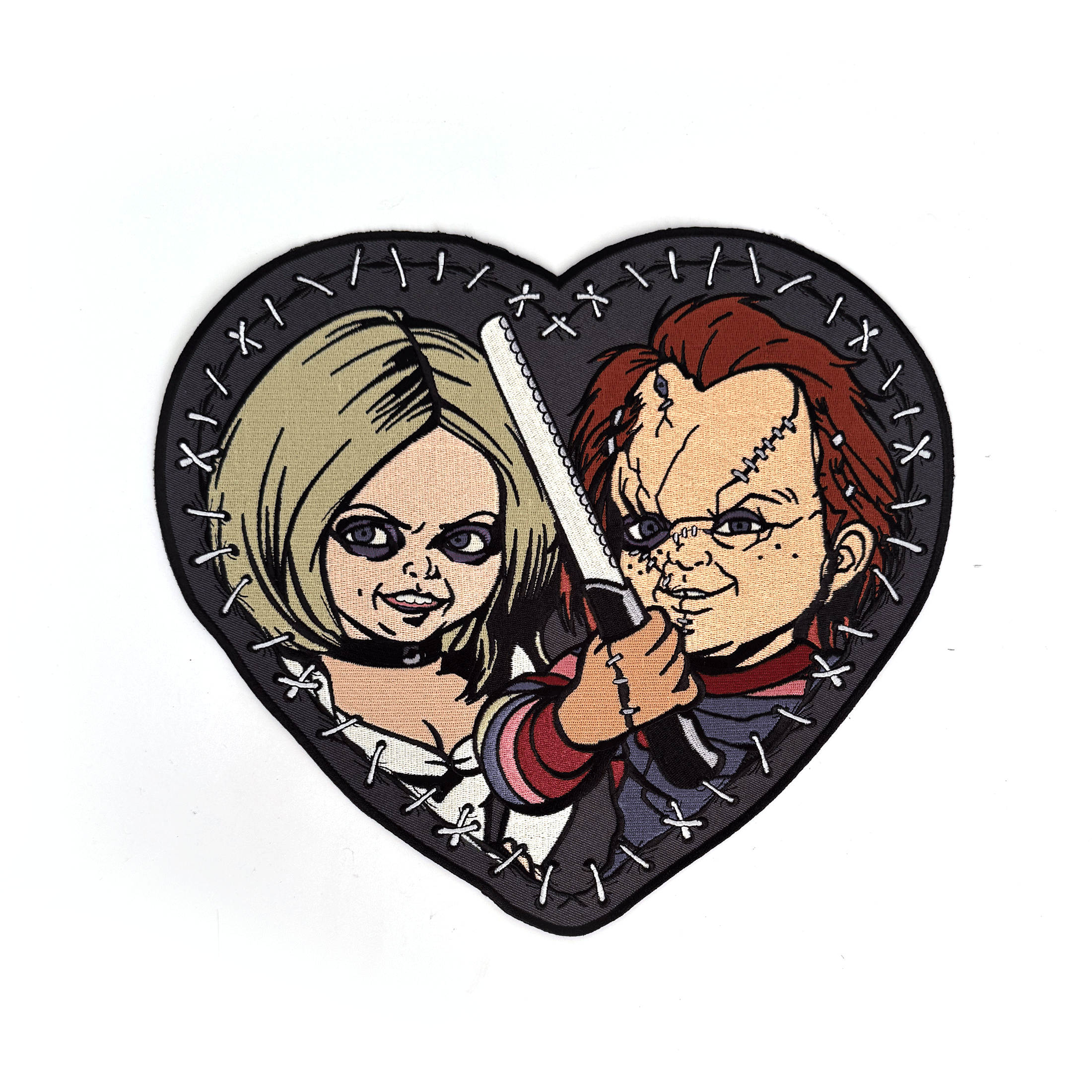 Bride of Chucky Stitch Heart Large Patch - Rock Rebel