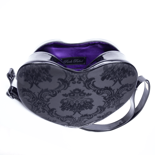 Damask Heart Shoulder Bag - Rock Rebel