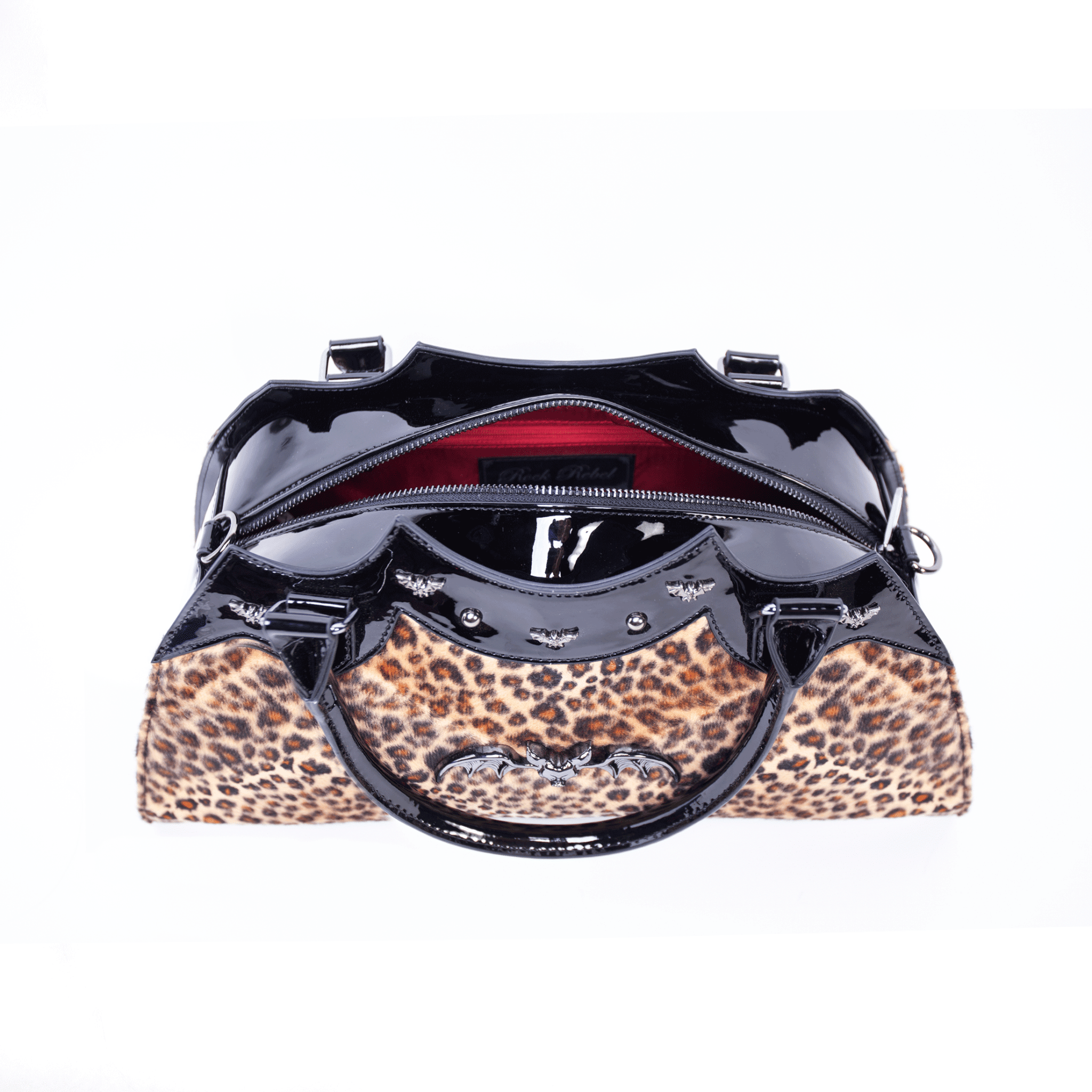 Leopard Bat Handbag - Rock Rebel
