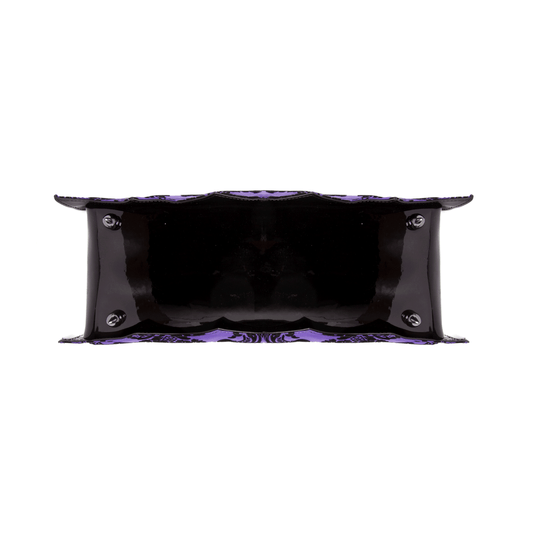 Damask Bat Handbag in Violet - Rock Rebel