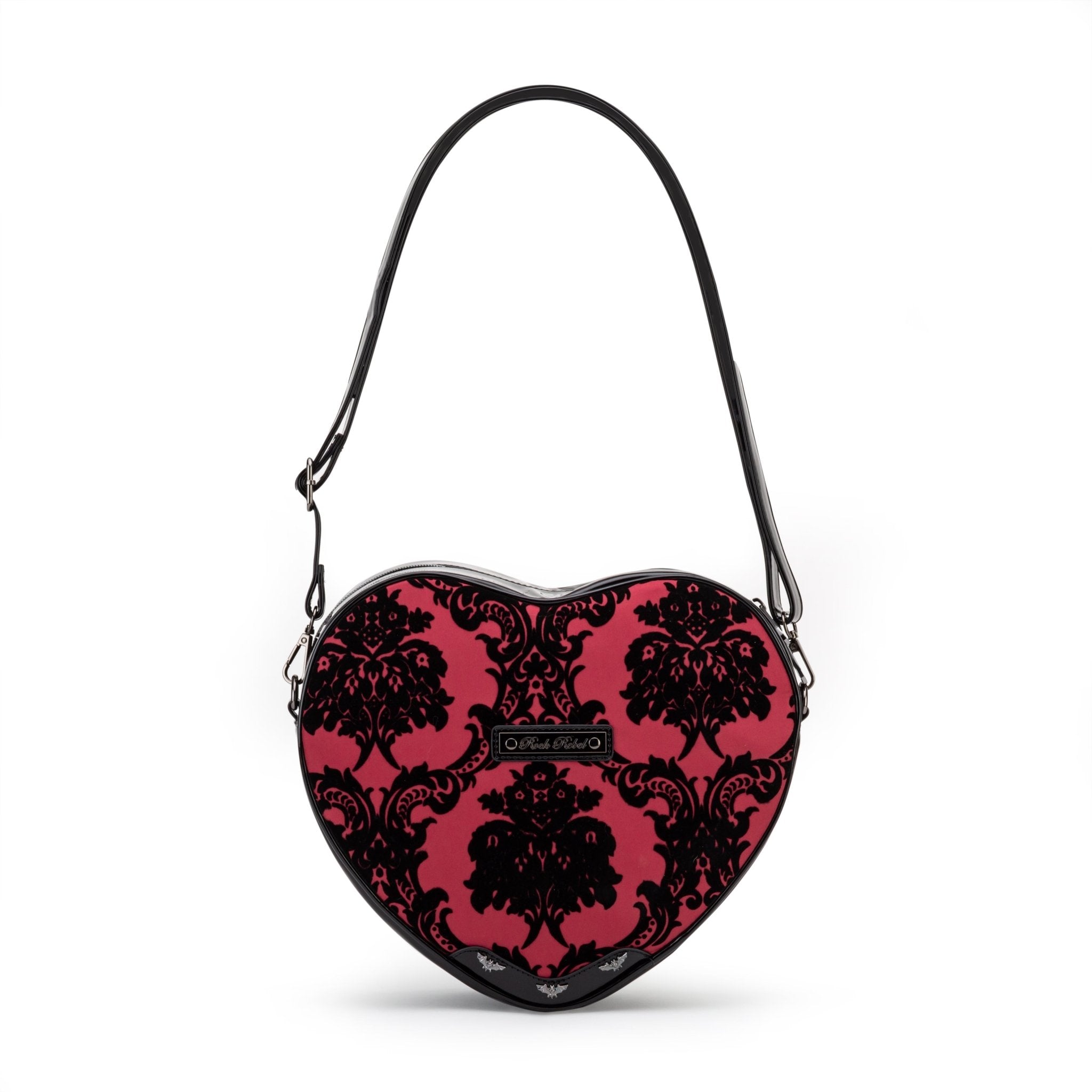 Damask Heart Shoulderbag in Red - Rock Rebel