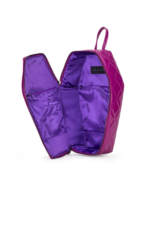 Lucy Spider Studded Coffin Backpack - Purple - Rock Rebel