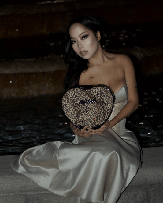 Leopard Heart Shoulder Bag - Rock Rebel