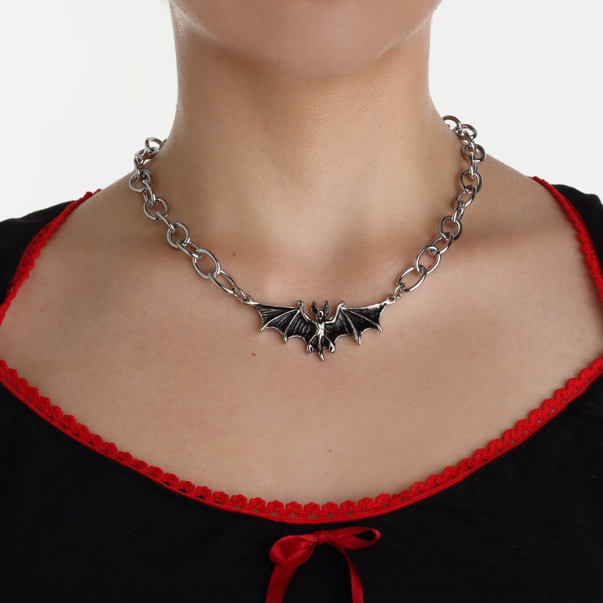 Bat Chain Necklace - Rock Rebel