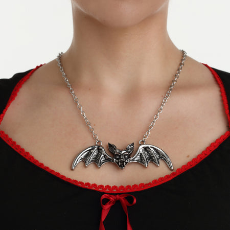 Bat Pendant Necklace - Rock Rebel