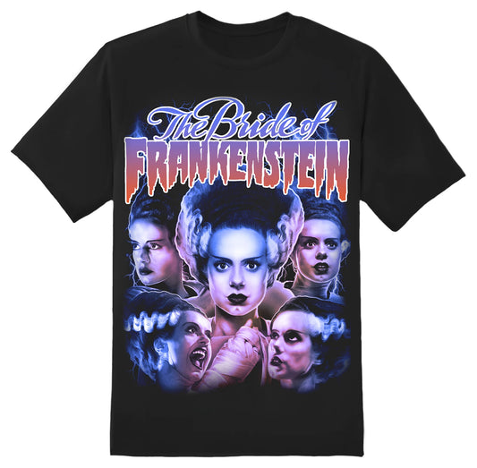 Bride of Frankenstein Collage Tee - Rock Rebel