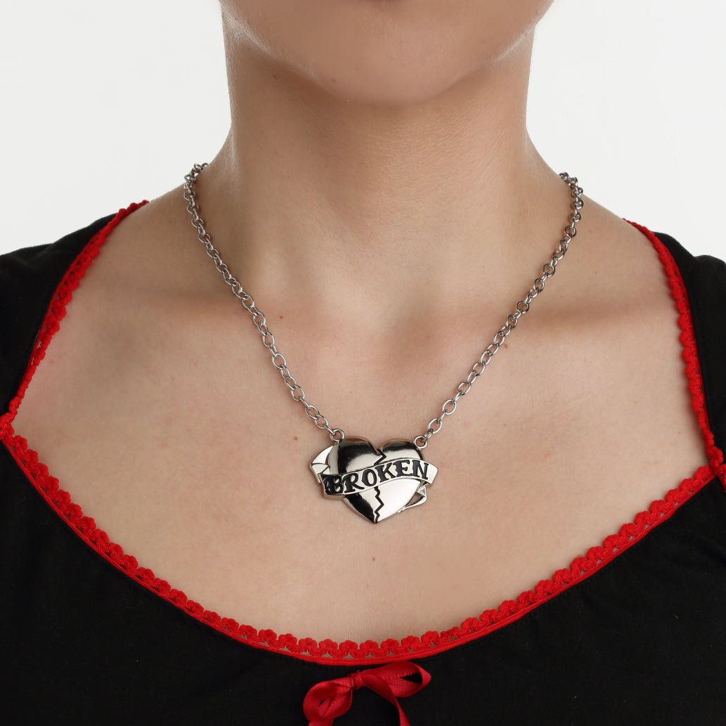 Broken Pendant Necklace - Rock Rebel