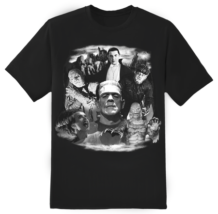 Universal Monster Collage Tee - Rock Rebel