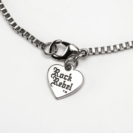 Switchblade Double Chain Necklace - Rock Rebel
