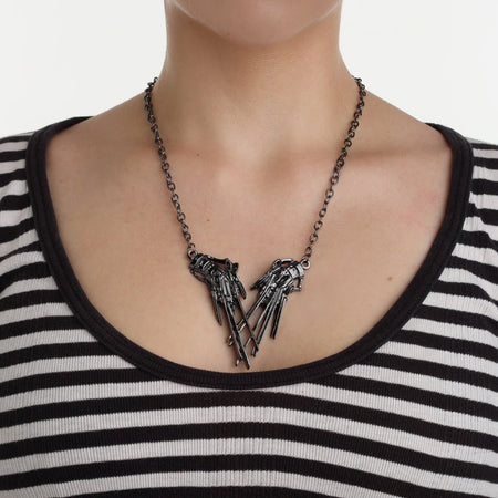 Edward Scissorhands Hands Pendant Necklace - Rock Rebel