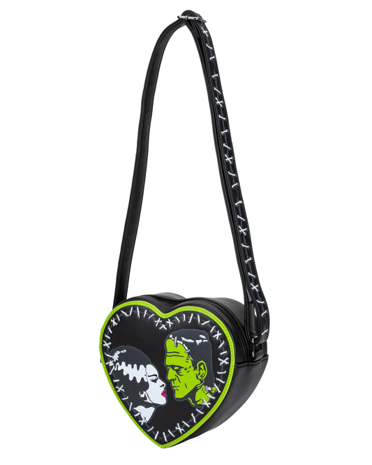 Bride of Frankenstein Stitch Heart Cross Body *Limited Edition* - Rock Rebel