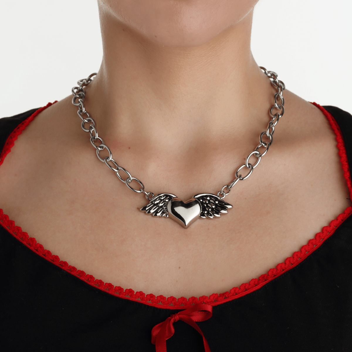 Wild at Heart Chain Necklace - Rock Rebel