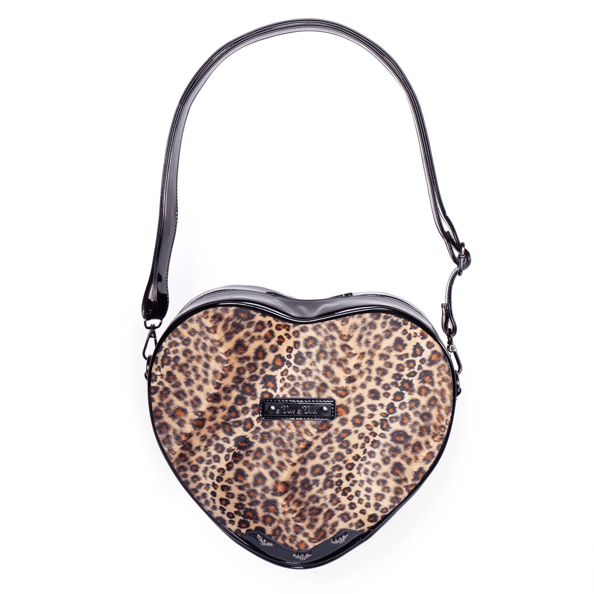 Leopard Heart Shoulder Bag - Rock Rebel