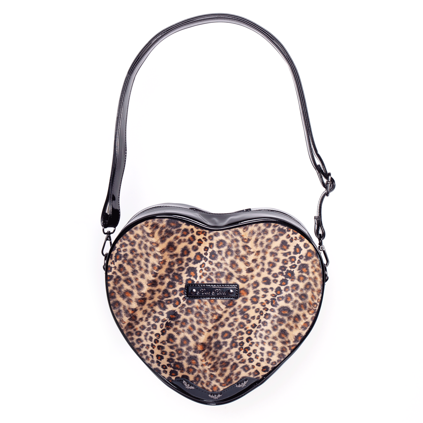 Leopard Heart Shoulder Bag