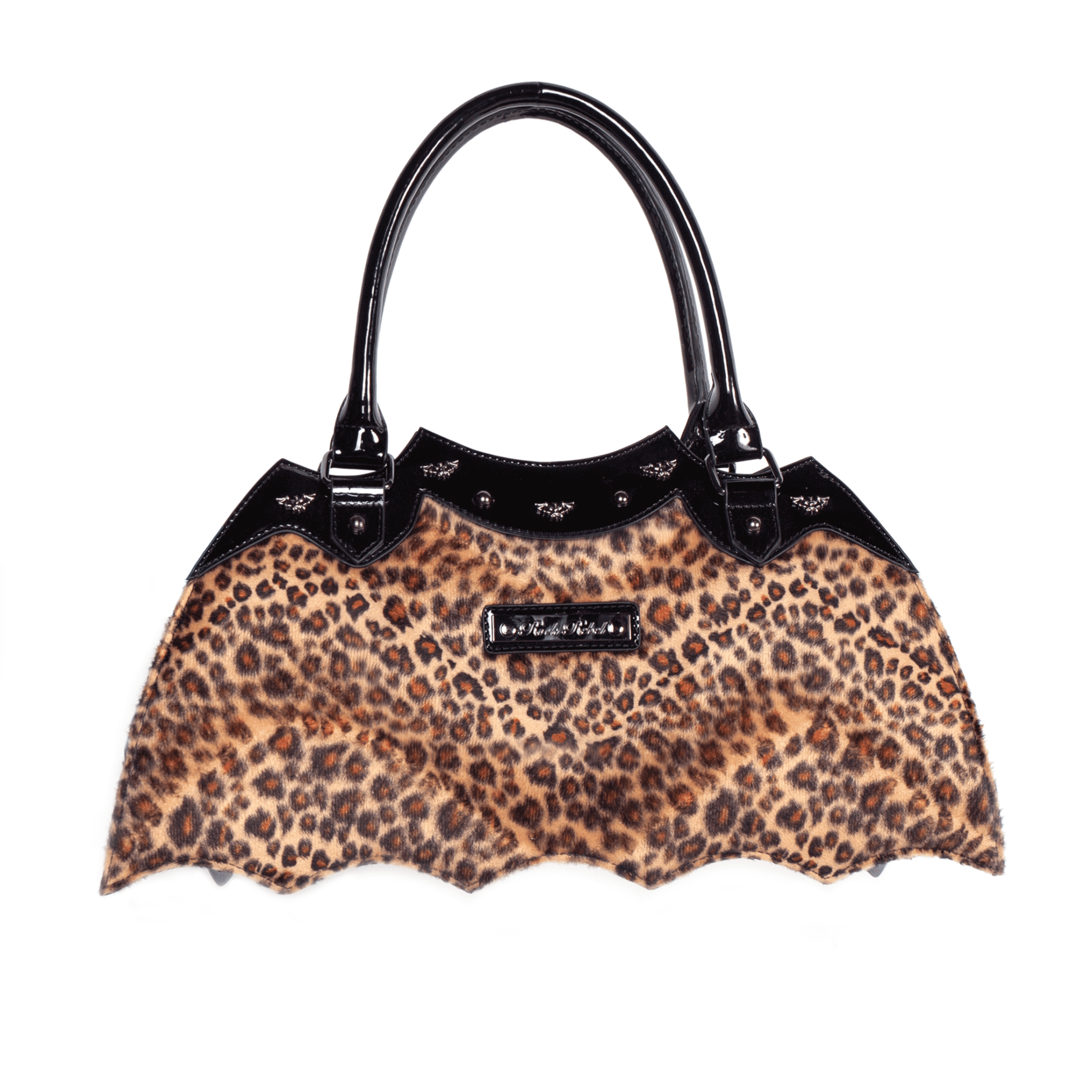 Leopard Bat Handbag - Rock Rebel