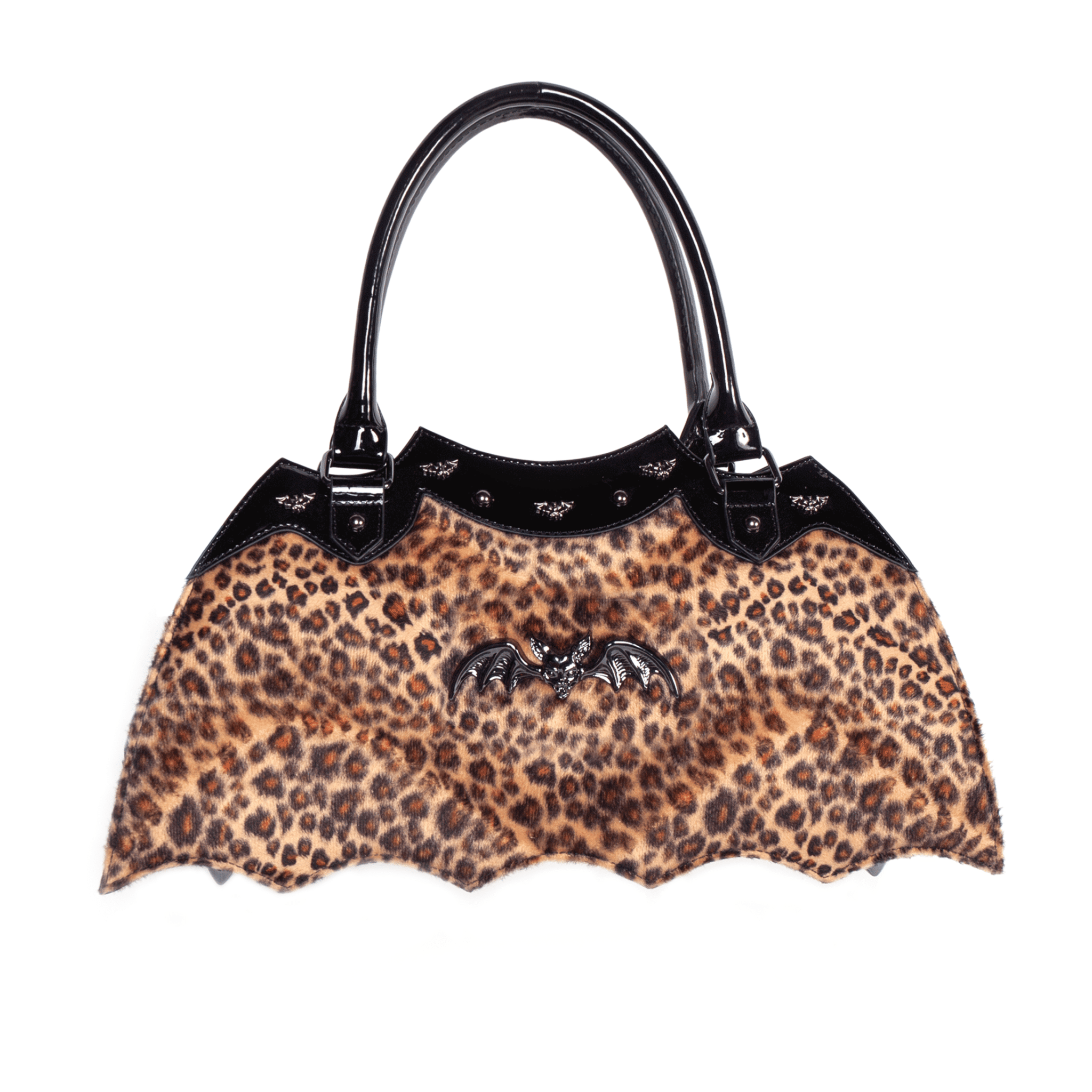 Leopard Bat Handbag - Rock Rebel