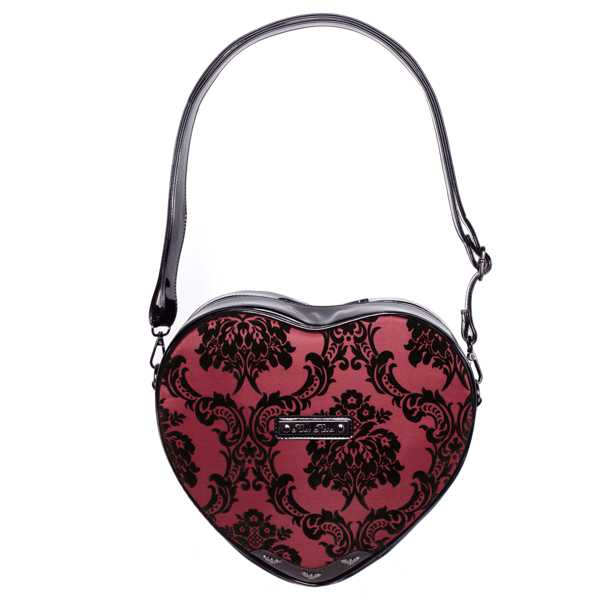Damask Heart Shoulderbag in Red - Rock Rebel