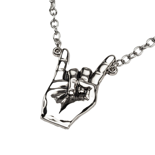 Rocker Hand Pendant Necklace