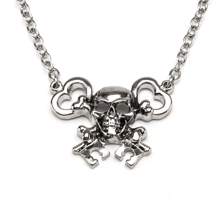 Skull Key Pendant Necklace - Rock Rebel