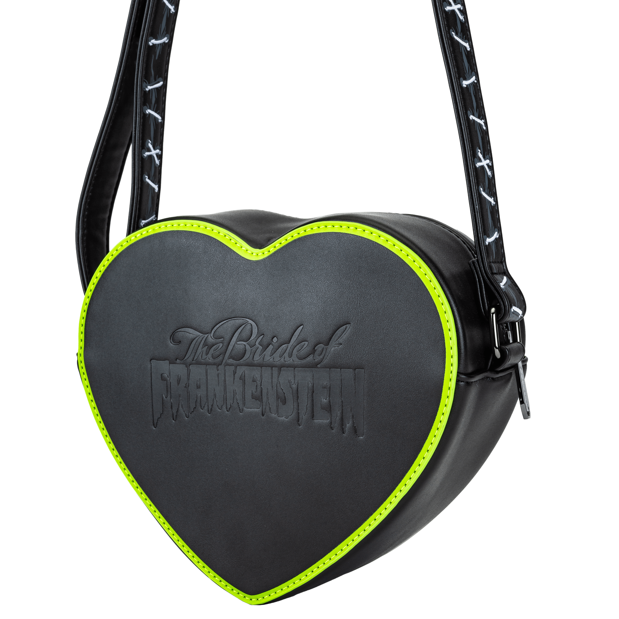 Bride of Frankenstein Stitch Heart Cross Body *Limited Edition* - Rock Rebel
