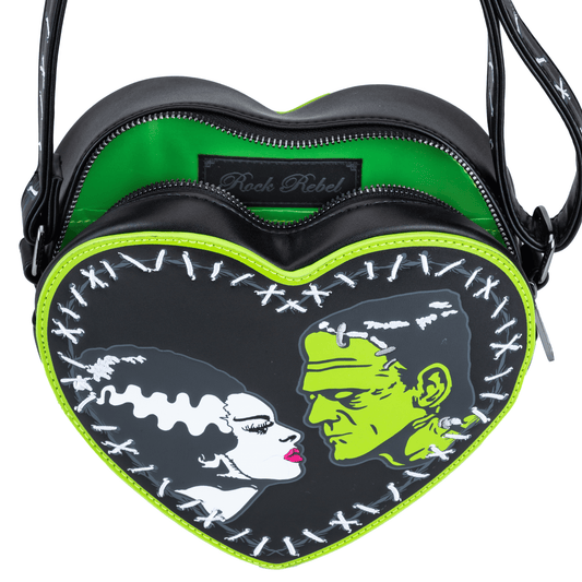 Bride of Frankenstein Stitch Heart Cross Body *Limited Edition* - Rock Rebel