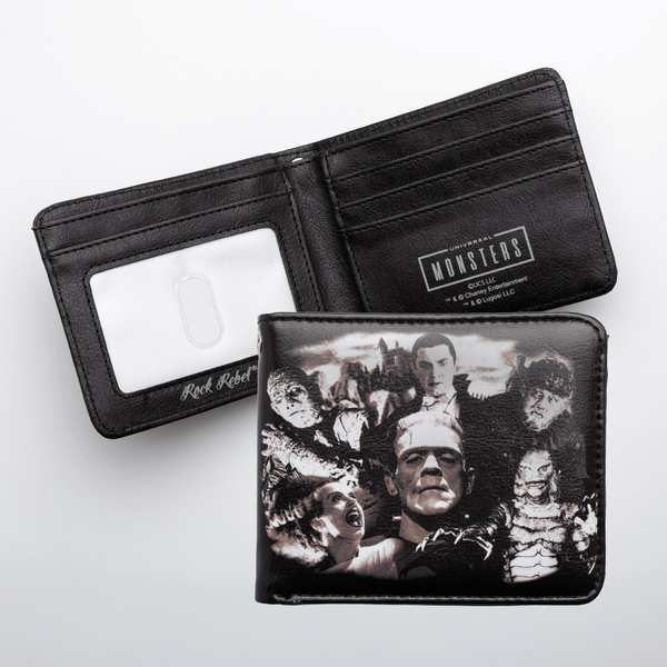 Monster Collage Bifold Wallet - Rock Rebel