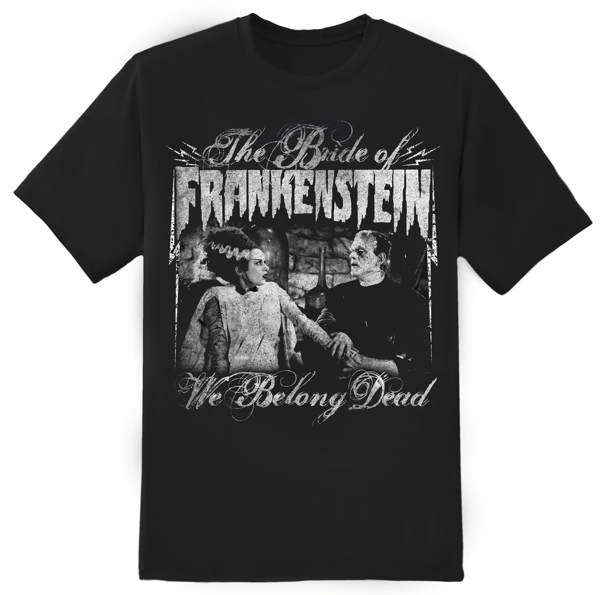 We Belong Dead The Bride of Frankenstein Tee - Rock Rebel