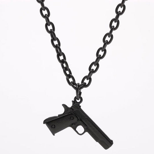 UNISEX 24" CHAIN BLACK MINI GUN