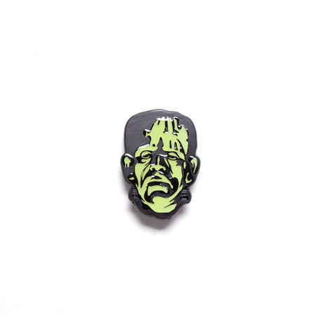 Frankenstein Head Enamel Pin - Rock Rebel