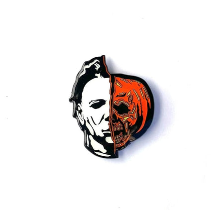 Michael Myers Halloween II Half Face Enamel Pin - Rock Rebel