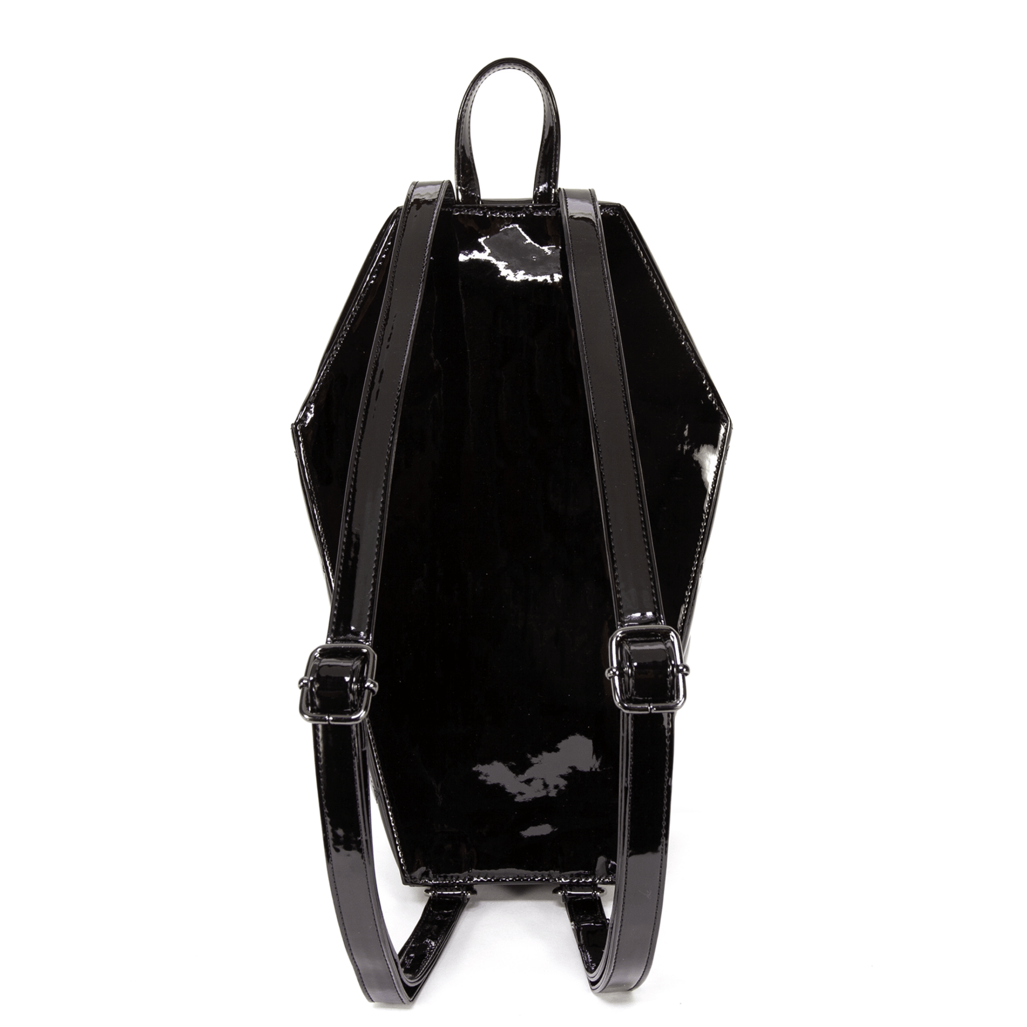 Mina Bat Quilted Coffin Backpack in Black - Rock Rebel