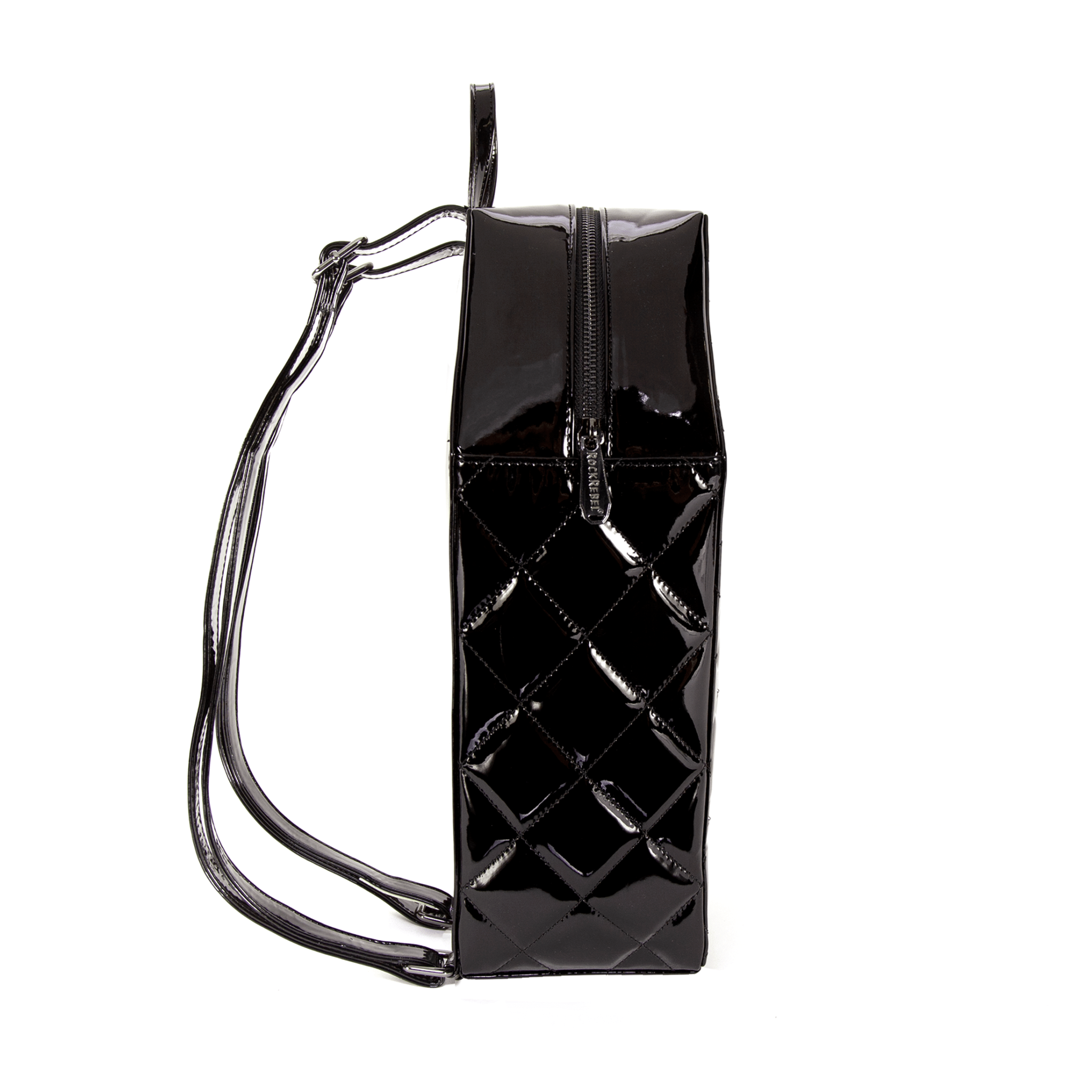 Mina Bat Quilted Coffin Backpack in Black - Rock Rebel