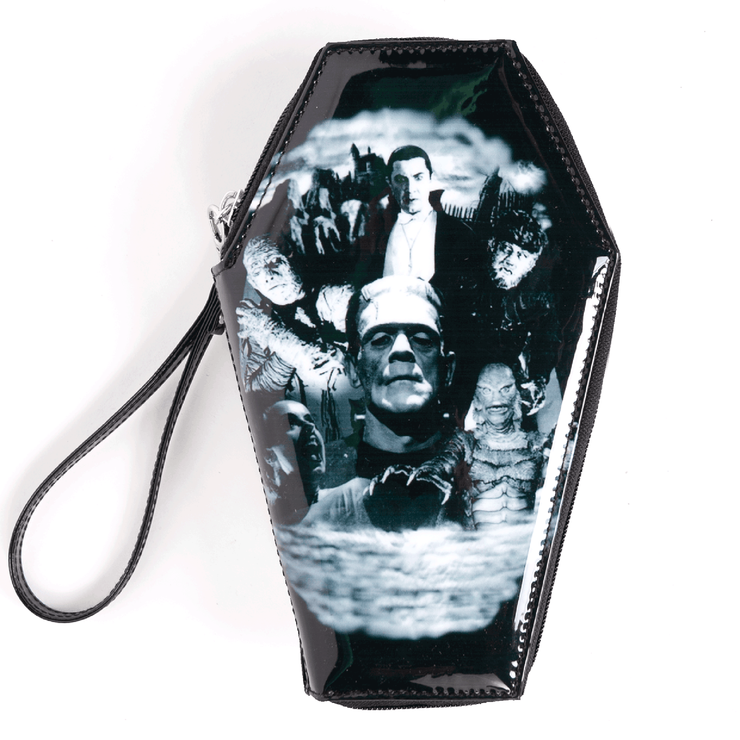 Monster Collage Coffin Wallet