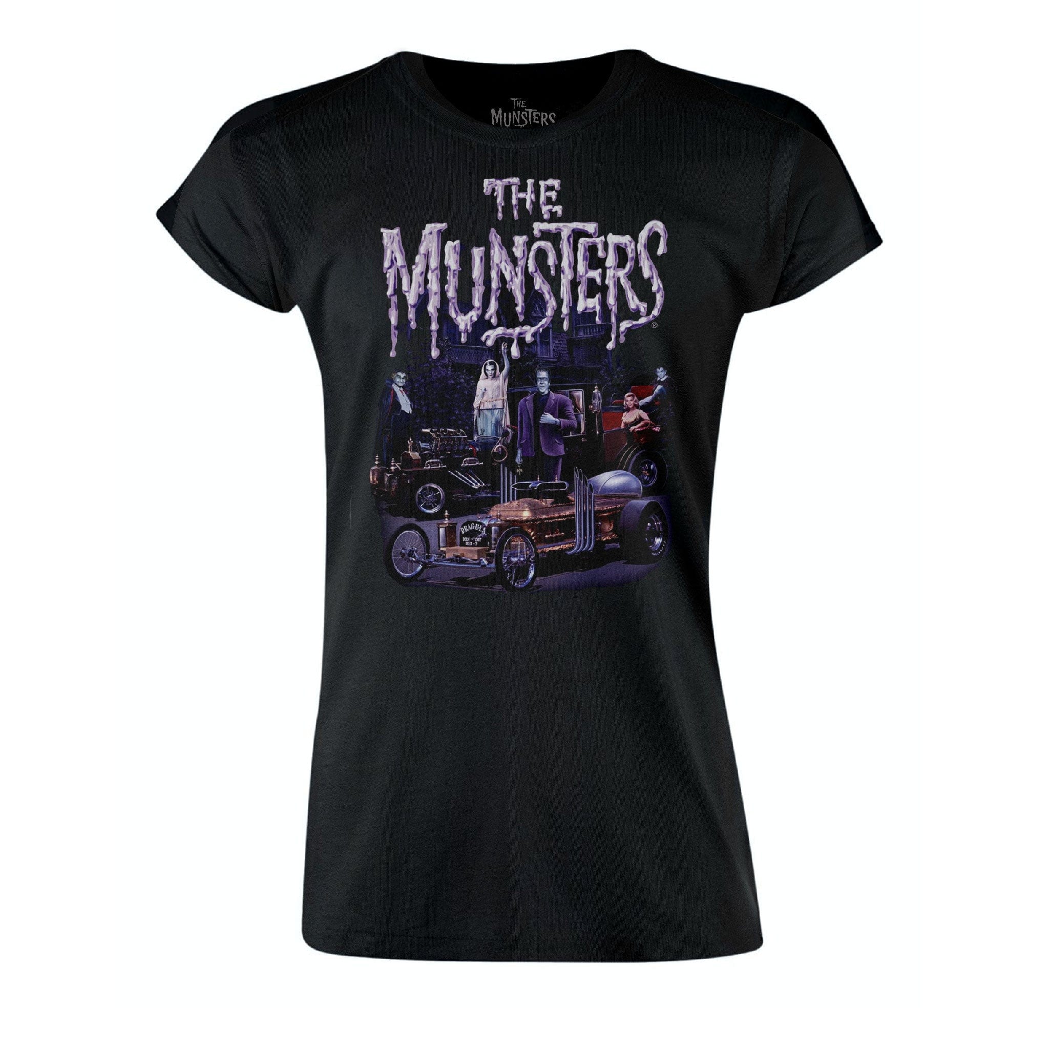 Munsters Family Cars Women's Tee - Rock Rebel