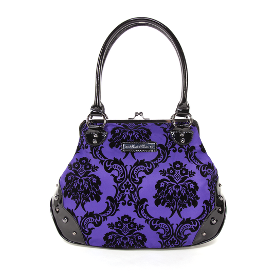 Mistress Kisslock Handbag in Purple