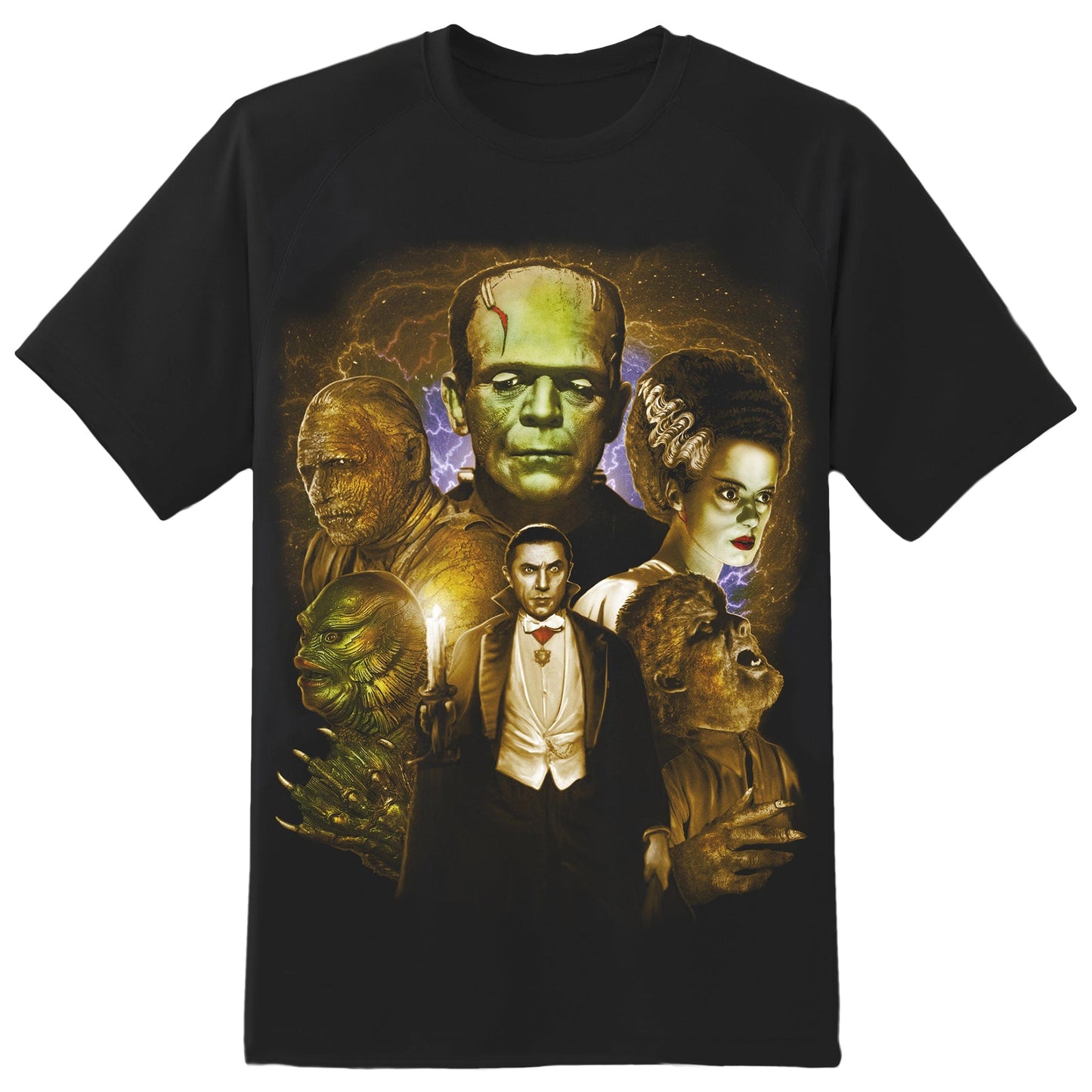 Universal Monsters Full Color Collage Men's Tee