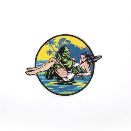 Creature From the Black Lagoon with Damsel Embroidered Patch - Rock Rebel